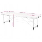 Pat de masaj 3 sectiuni structura aluminiu, model Comfort alb cod ACP 126968 Pat de masaj 3 sectiuni structura aluminiu, model Comfort alb cod ACP 126968